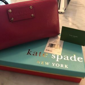 Kate Spade Pink Leather Wallet